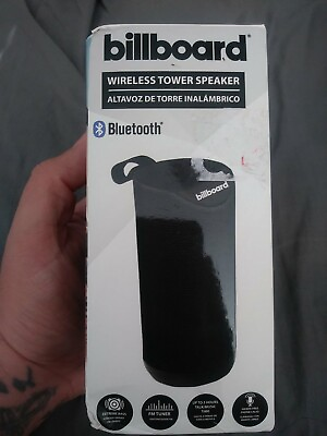 #ad Billboard Wireless Tower Speaker 6.5 Inch Bluetooth Black BB2428 New $15.00