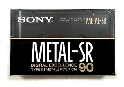 #ad SONY METAL SR 90 audio cassette blank tape sealed Made in Japan Type IV $39.99