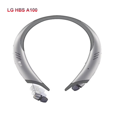 #ad Original LG HBS A100 Bluetooth Wireless Neck Hanging Earbuds Neckband Earphones $81.89