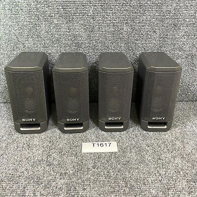 #ad #ad Sony SS V315 Home Theater Speakers Lot of 4 Charcoal Gray Tested Sound System $39.99