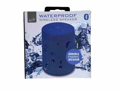 #ad iLive Waterproof Wireless Bluetooth Portable Speaker With Clip ISBW108BU $9.99