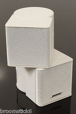 #ad 1x Near MINT Bose Acoustimass Jewel Cube Speaker White $60.50