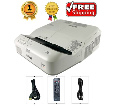 #ad EPSON PowerLite 680 3LCD Projector UST 3500 Lumens CLO 1080p HD HDMI x2 w bundle $234.17