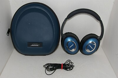 #ad Bose QuietComfort 15 Qc15 Blue Noise Cancelling Wired Headphones NEW EARPADS $79.95