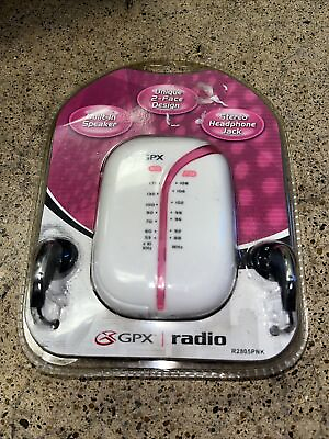 #ad GPX Sport X pink FM Auto Scan Radio W Headphones R2805 $12.99