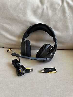 #ad Corsair Void RGB Elite Black 7.1 Surround Sound Premium Wireless Gaming Headset $39.99