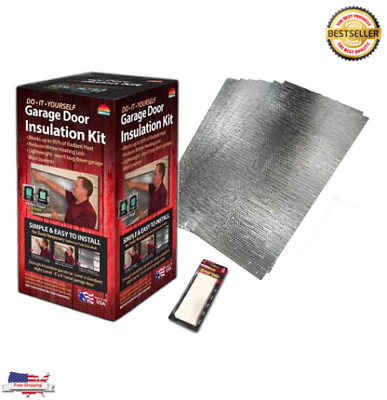 #ad Garage Door Insulation Kit Reflective Air Heat And Sound Barrier New $64.88