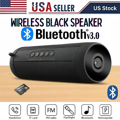 #ad #ad Wireless Bluetooth Speaker Portable Stereo Music Waterproof AUX TF USB FM Radio $37.99