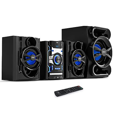 #ad Pyle Wireless Bluetooth Stereo Shelf System 800w CD amp; DVD Player for Home Au $385.60