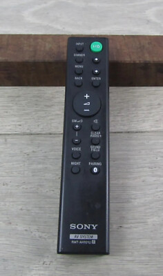 #ad Sony RMT AH101U TV Audio Sound Bar System Remote Control Black Tested amp; Ready $13.75