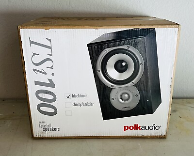 #ad Polk Audio TSi100 Bookshelf Speakers Home Theater Surround Black OPEN BOX $100.00
