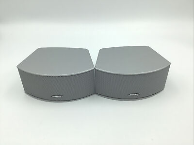 #ad MINT Pair Bose 321 Gemstone Speakers Silver Tested i74 $72.50