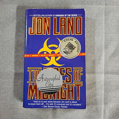 #ad The Fires of Midnight by Jon Land 1995 SIGNED x2 first edition $2.99