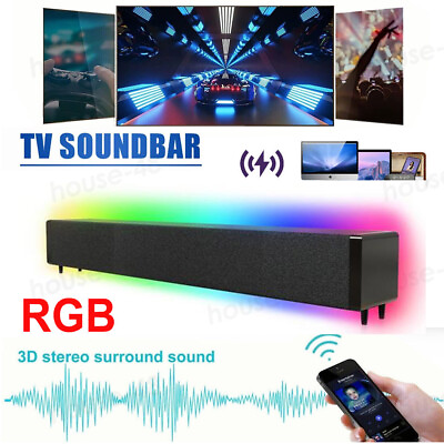 #ad TV Home Theater Soundbar Bluetooth Wireless BT Sound Bar Speaker System Subwoofe $27.96