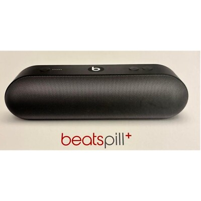 #ad Beats Pill Plus Portable Wireless Bluetooth Speaker Black Boxed Japan Used $85.00