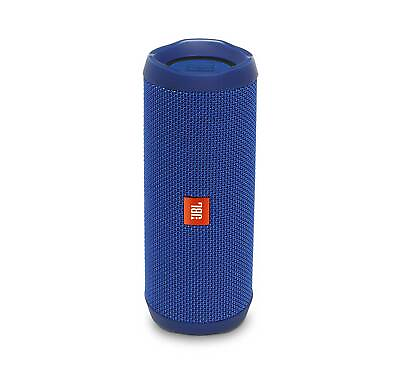 #ad JBL FLIP 4 Blue Open Box Waterproof Bluetooth Speaker $69.97