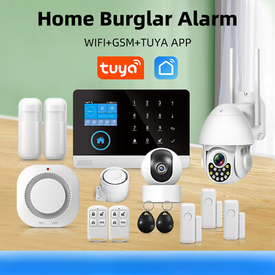#ad Wireless Home Alarm System WIFI Security Alarms for Home with Motion Sensor Lot $235.09
