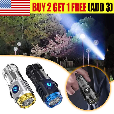 #ad Three Eyed Monster Mini Flashlight Flash Super Power Waterproof Outdoor Travel $6.99