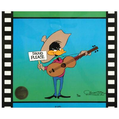 #ad Chuck Jones SIGNED quot;Sound Pleasequot; Hand Painted Limited Edition Sericel COA $875.00