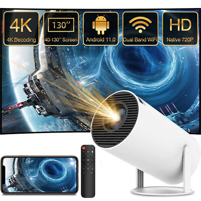 #ad Mini 10000 Lumen Projector LED Freestyle 4k 1080p Home Theater 5G WiFi Bluetooth $83.59