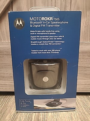 #ad MOTOROKR™ T505 Bluetooth® In Car Speakerphone w Digital FM Transmitter Wireless C $65.00