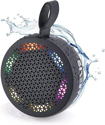 #ad Bluetooth Speaker Wireless Waterproof Outdoor Portable with flashing Led Lights $7.99