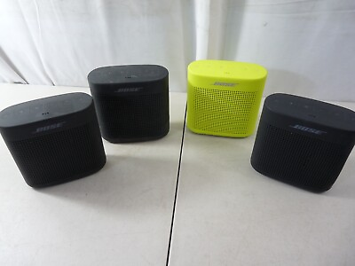#ad Bose Soundlink Color II Soft Black Citron Yellow Bluetooth For Parts Or Repair $99.95