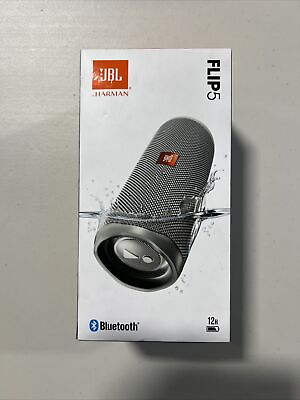 #ad JBL FLIP 5 Wireless Waterproof Portable Bluetooth Speaker GRAY New Sealed $75.00