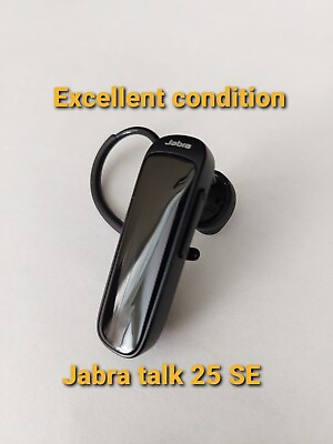 #ad Jabra Talk 25 SE Mono Bluetooth Wireless Single Ear Headset Built in Microphone $50.00