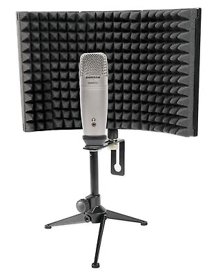 #ad Samson C01U Pro USB Large Diaphragm Studio Condenser Microphone MicVocal Shield $91.99