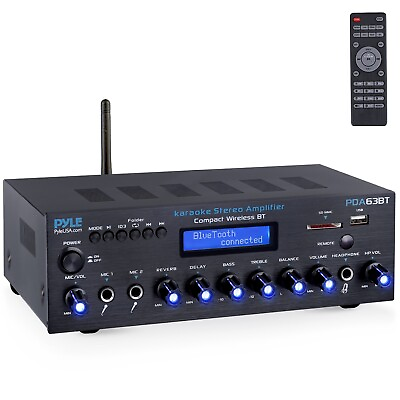 #ad Pyle 200W Wireless BT Streaming Amplifier Multi Channel Home Audio Receiver $67.99