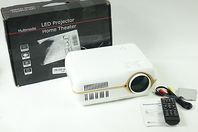 #ad Multimedia Led Projector Home Theater *White $49.99
