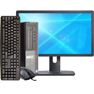 #ad Dell Desktop Computer i5 PC SFF Up To 16GB RAM 2TB HD SSD 24in Windows 10 Pro $301.73