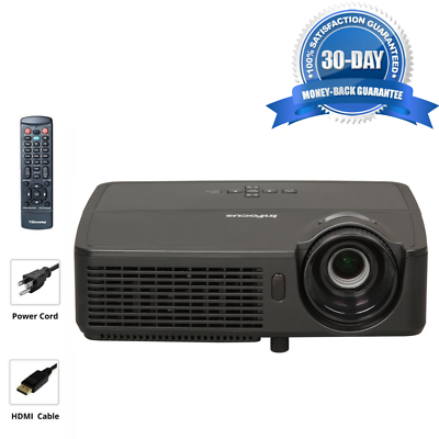 #ad 3200 ANSI DLP Projector for Conference Meeting Office PC 3D Ready HDMI w Bundle $173.74
