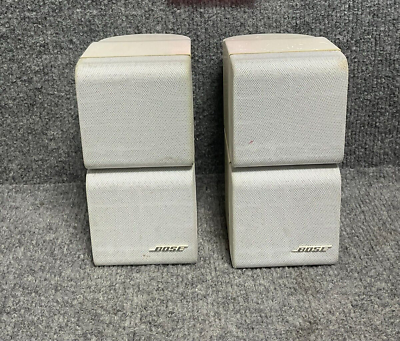 #ad Bose Mini Double Cube Speakers Pair In White Color $50.02