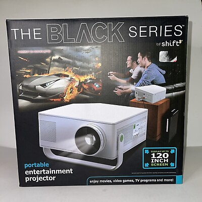#ad Portable Home Theater Projector 120quot; Entertainment DVD Videos Games Black Series $34.48