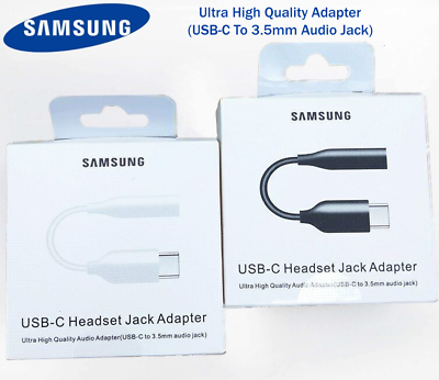 #ad Samsung USB C Type C Adapter Port to 3.5mm Aux Jack Audio Cable $5.97