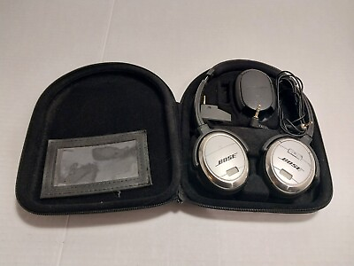#ad Bose QuietComfort 3 QC3 Noise Cancelling Wired Headphones W Case Charger $34.99