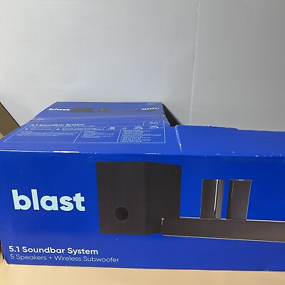 #ad ONN Blast 5.1 400W 36quot; Bluetooth Soundbar. Open Box $99.99