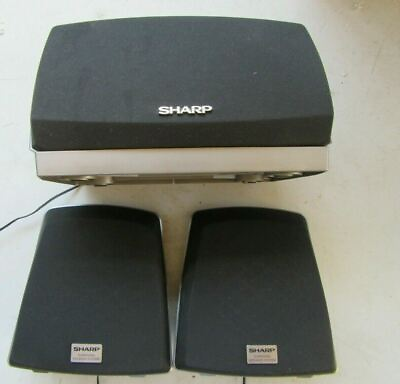 #ad Sharp Surround Speaker System set of 3 SILVER amp; Black model:GBOXS0023AWM1 $33.00