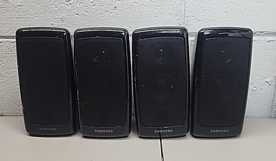 #ad Black Samsung Surround Sound Speaker System Set of 4 PS RBD1250 PS FBD1250 $25.00