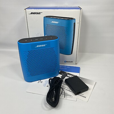 #ad Bose SoundLink Color 415859 Bluetooth Rechargeable Portable Speaker Blue EUC $62.00