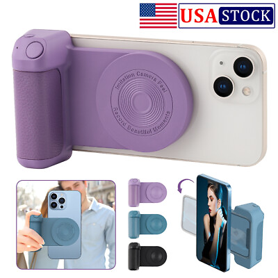 #ad Bluetooth Booster Phone Selfie Holder Shutter Hand Magnetic Quick Grip Release $13.94