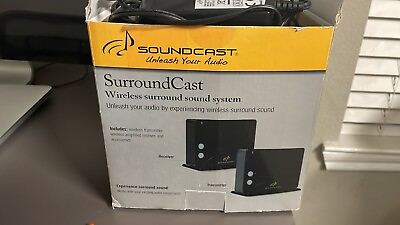 #ad Soundcast SurroundCast Wireless Surround Sound Kit Model SCS100 $60.00