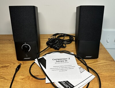 #ad Bose Companion 2 Series III 3 Multimedia Speakers w Power Supply Free shipping $73.99