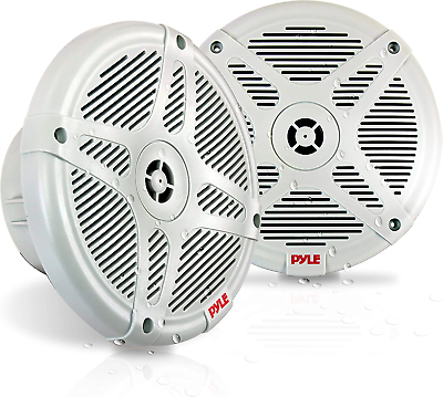 #ad 6.5 Inch Marine Speakers Pair 2 Way IP X4 Waterproof and Weather Resistant O $53.99