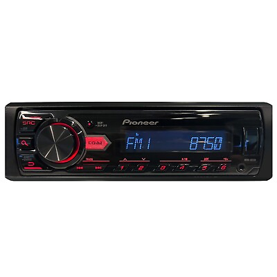 #ad Pioneer MVH 85UB Single DIN AM FM Stereo USB AUX MP3 Digital Media Car Receiver $49.95