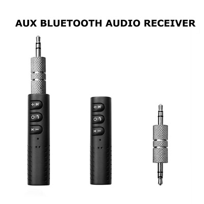 #ad Wireless 3.5mm Car Bluetooth Mini Receptor Receiver Audio Speaker Adapter AUX US $9.99