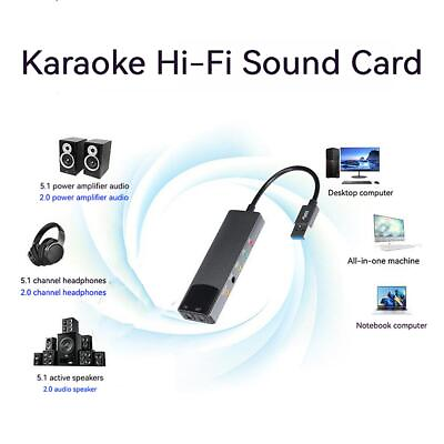#ad USB Sound Card 7.1 5.1 Channel External Audio Card SPDIF Optical For PC W6C4 $9.93