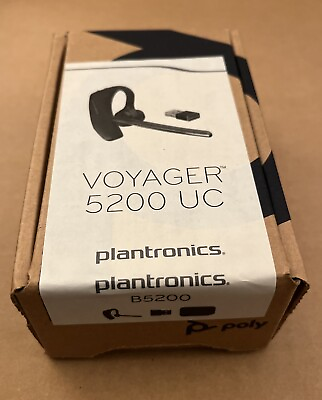 #ad NEW Plantronics Voyager 5200 UC 206110 101 Wireless Bluetooth Headset $73.00